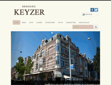Tablet Screenshot of brasseriekeyzer.nl